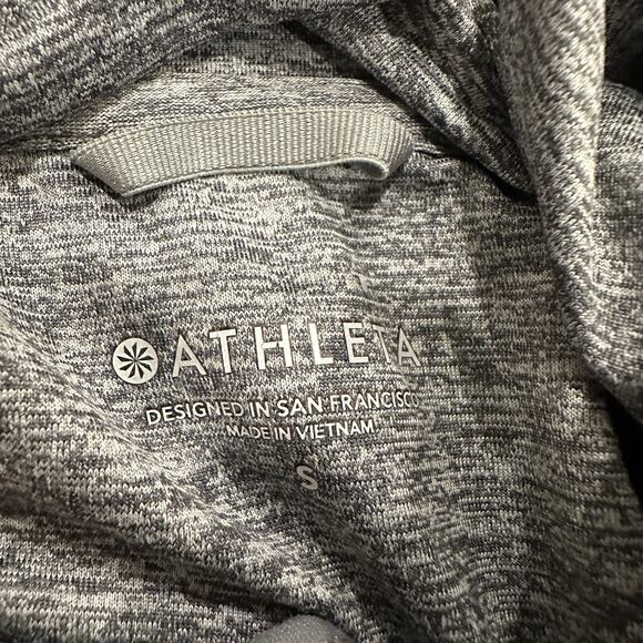 Athleta Womens Small Pacifica Crosscurrent Jacket UPF 50 Gray Full Zip Hooded - Picture 5 of 10
